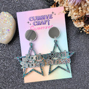 Star Shaped Name Earrings