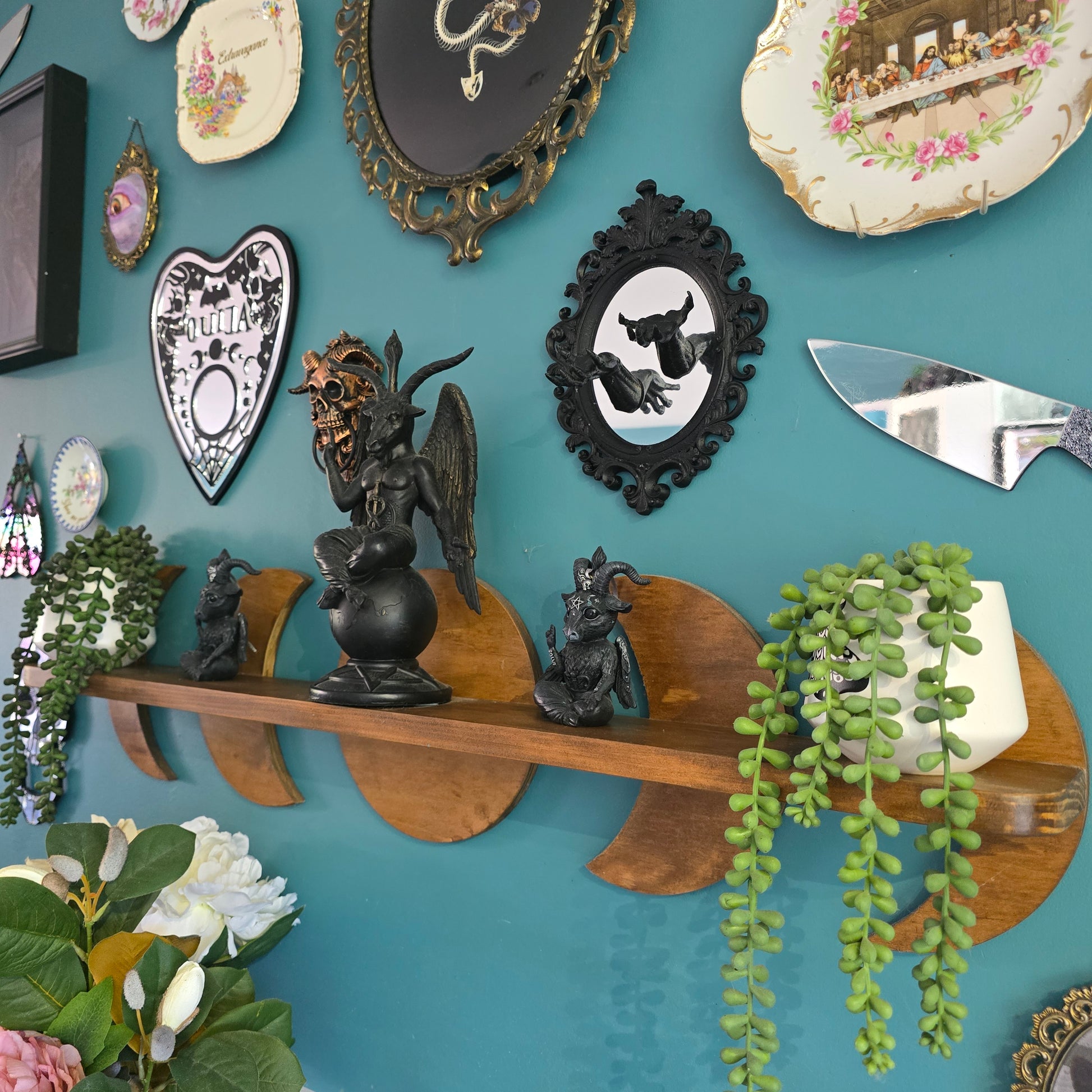 Phases of the Moon Shelf - Cursive Craft 