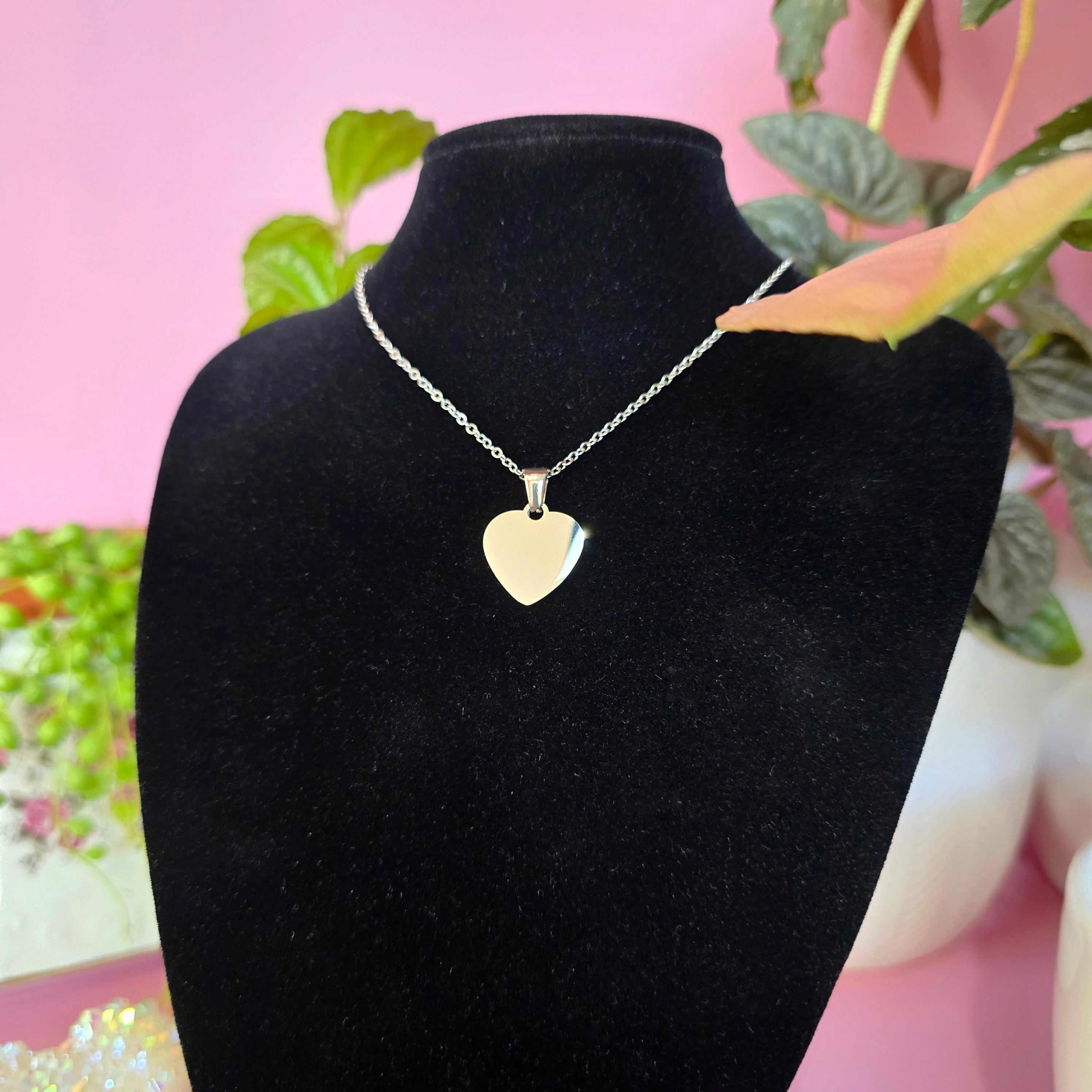 Personalized Heart Necklace