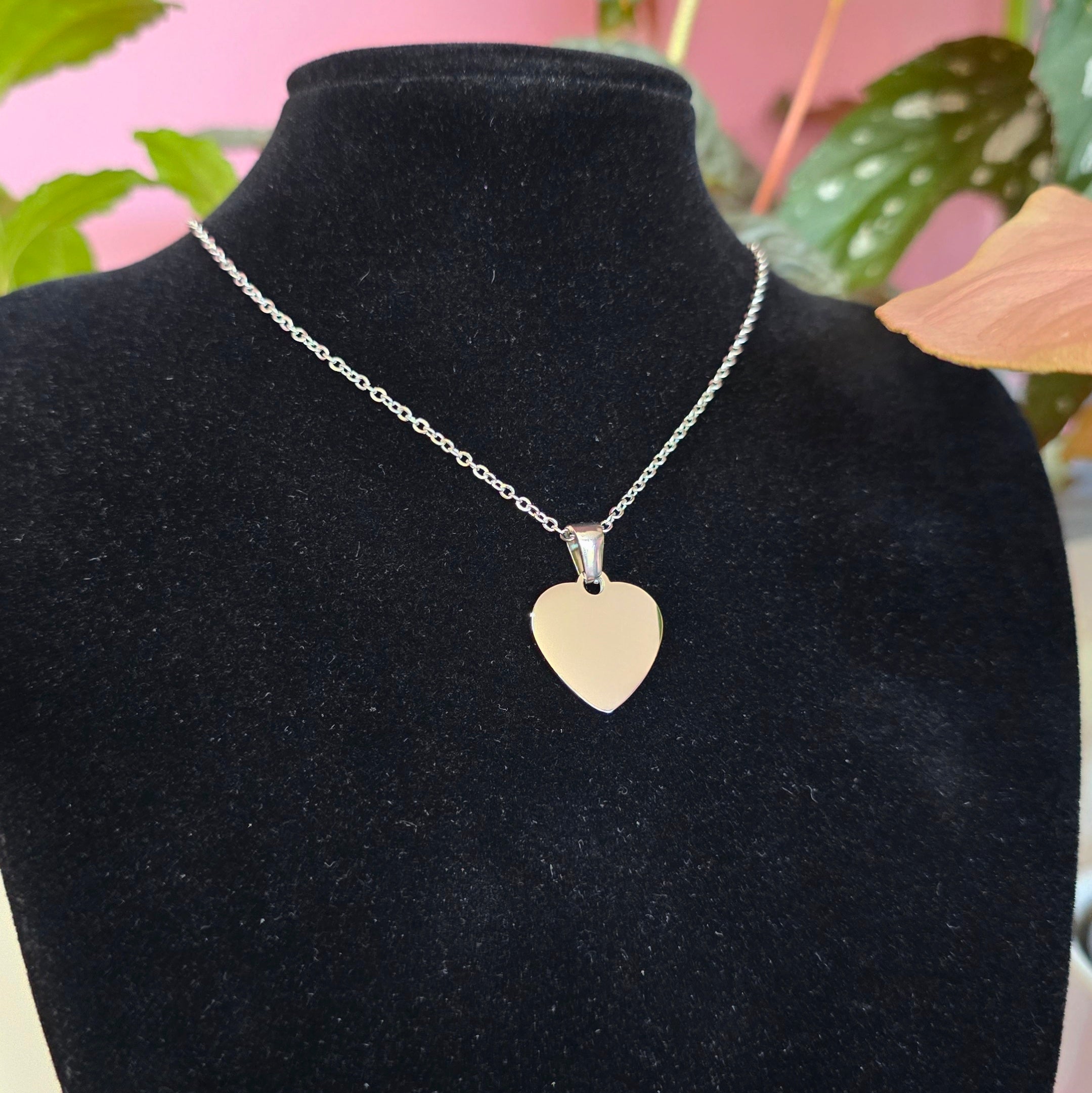 Personalized Heart Necklace