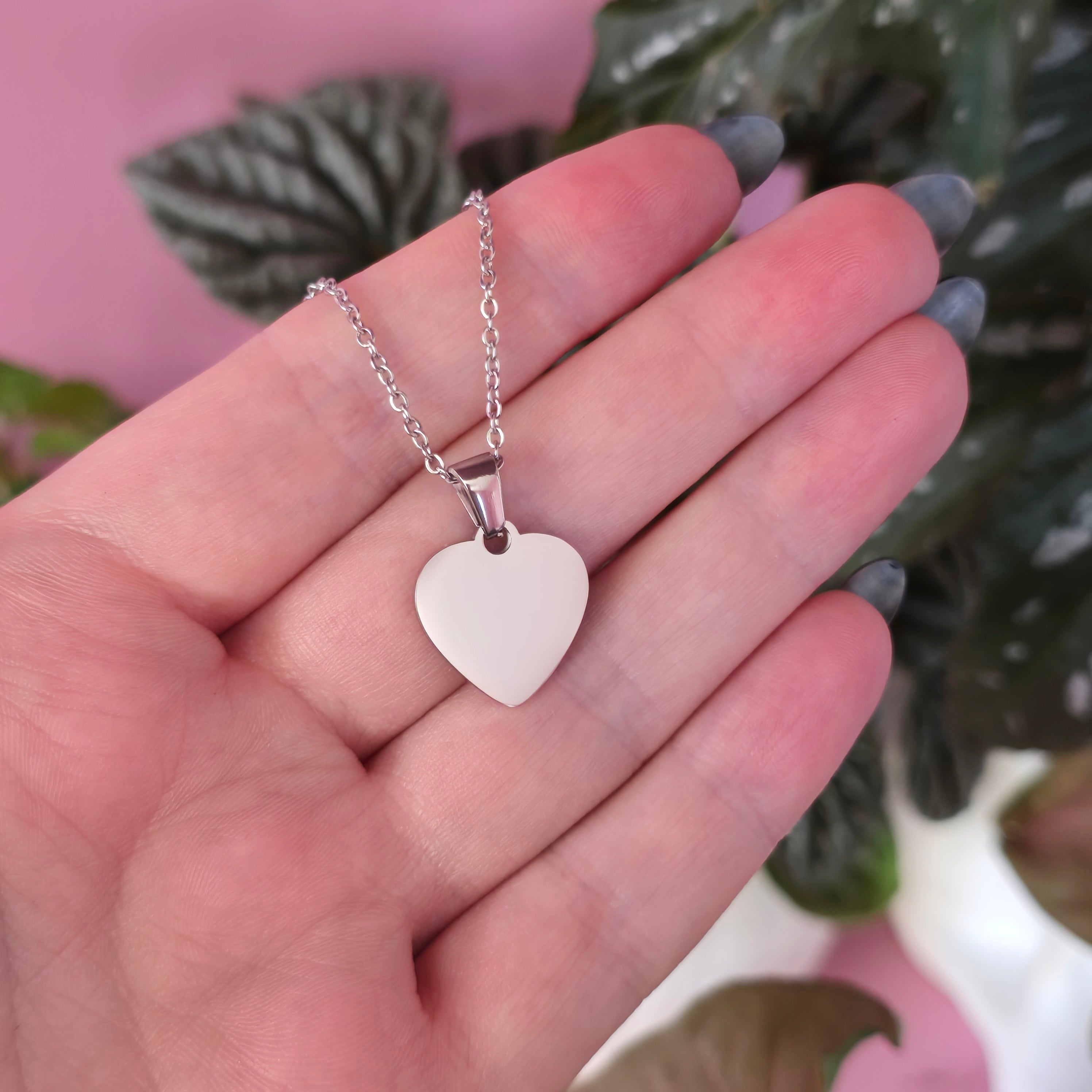 Personalized Heart Necklace