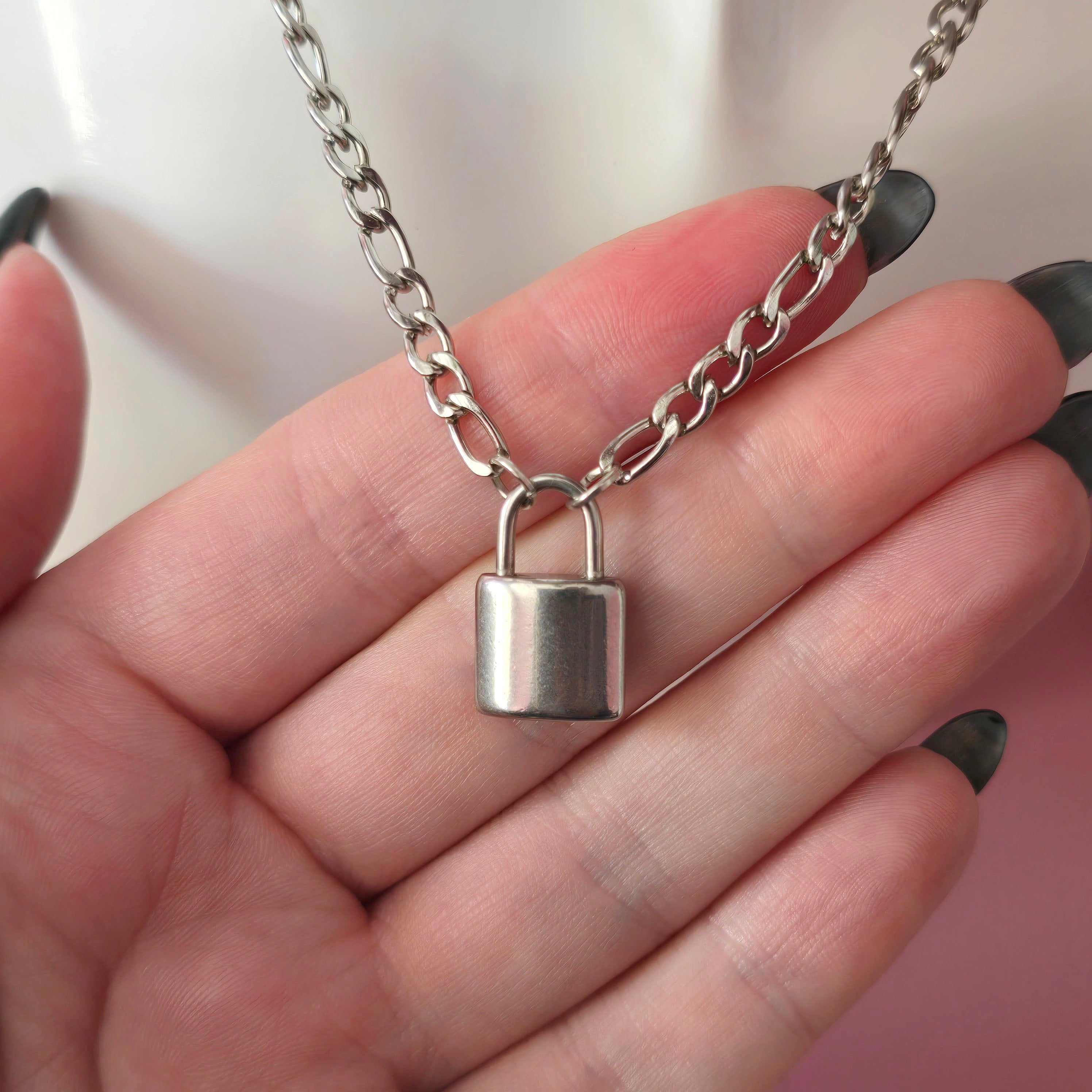 Padlock Necklace - (Chunky Chain)